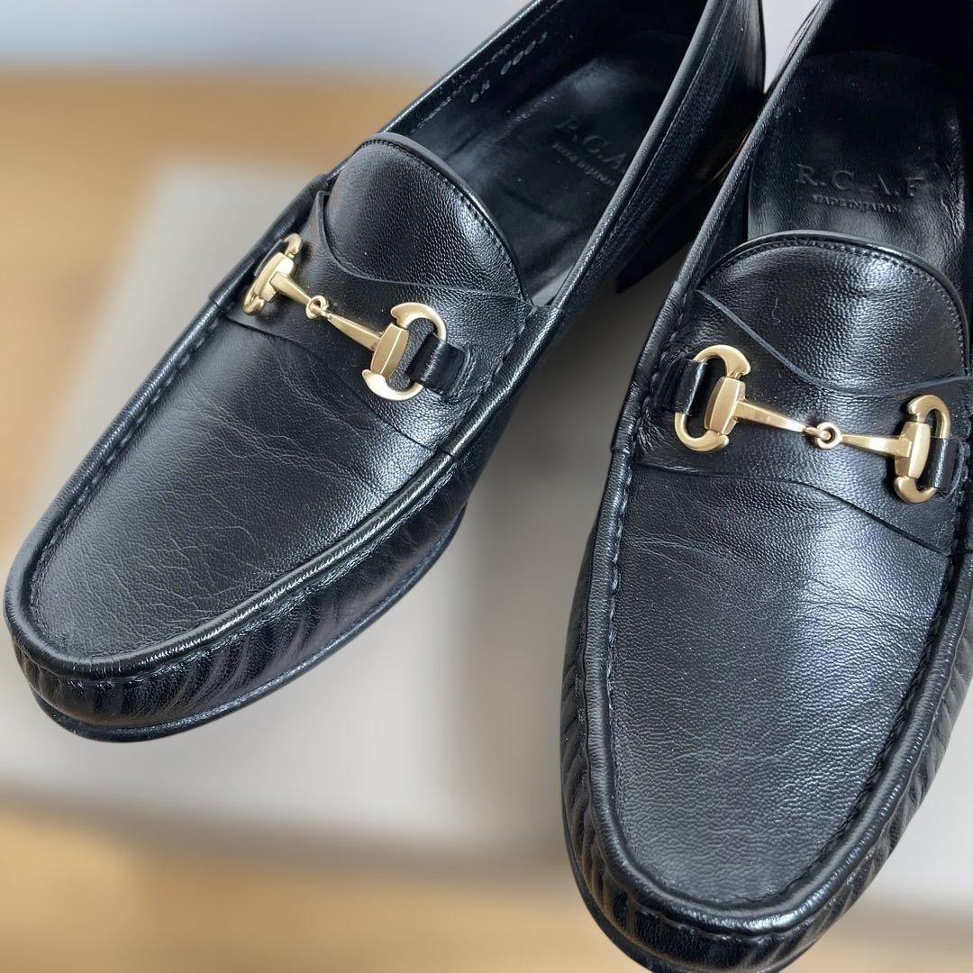 RCAFビームスFレザービットローファー黒61\2