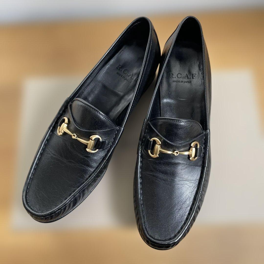 RCAFビームスFレザービットローファー黒61\2