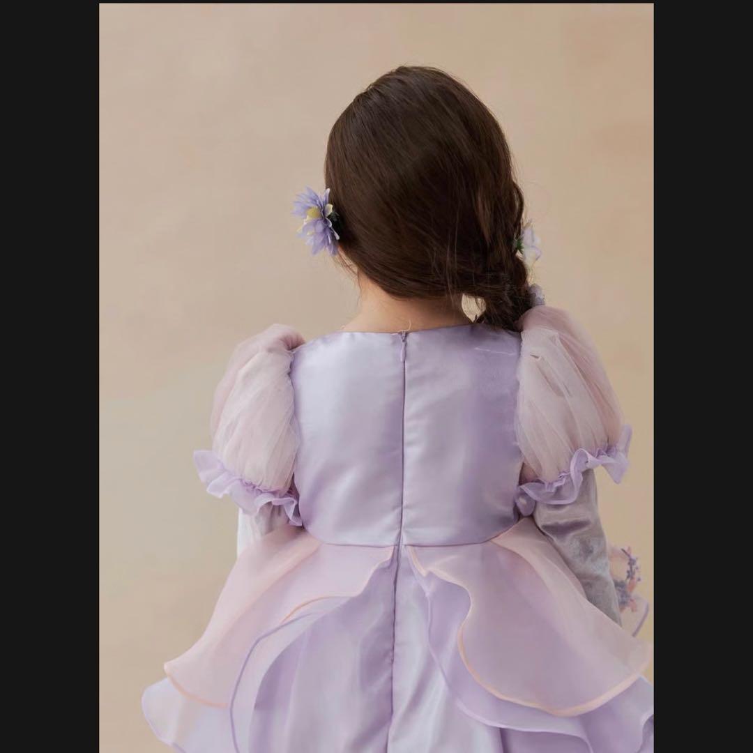 ラプンツェル　ドレス　ワンピース　サイズ100 ミミエル