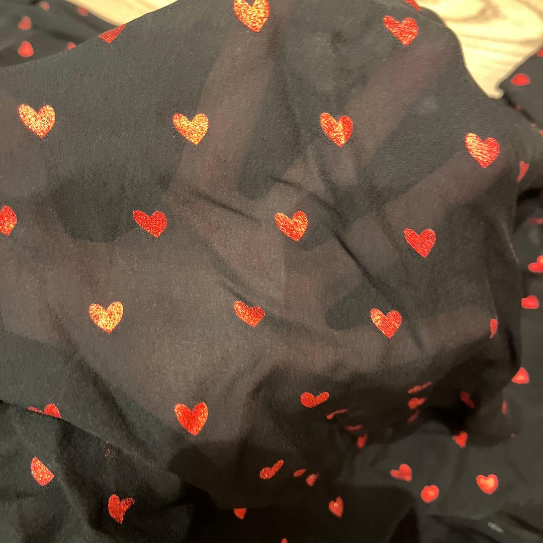 RED VALENTINO ハート柄ラップドレス