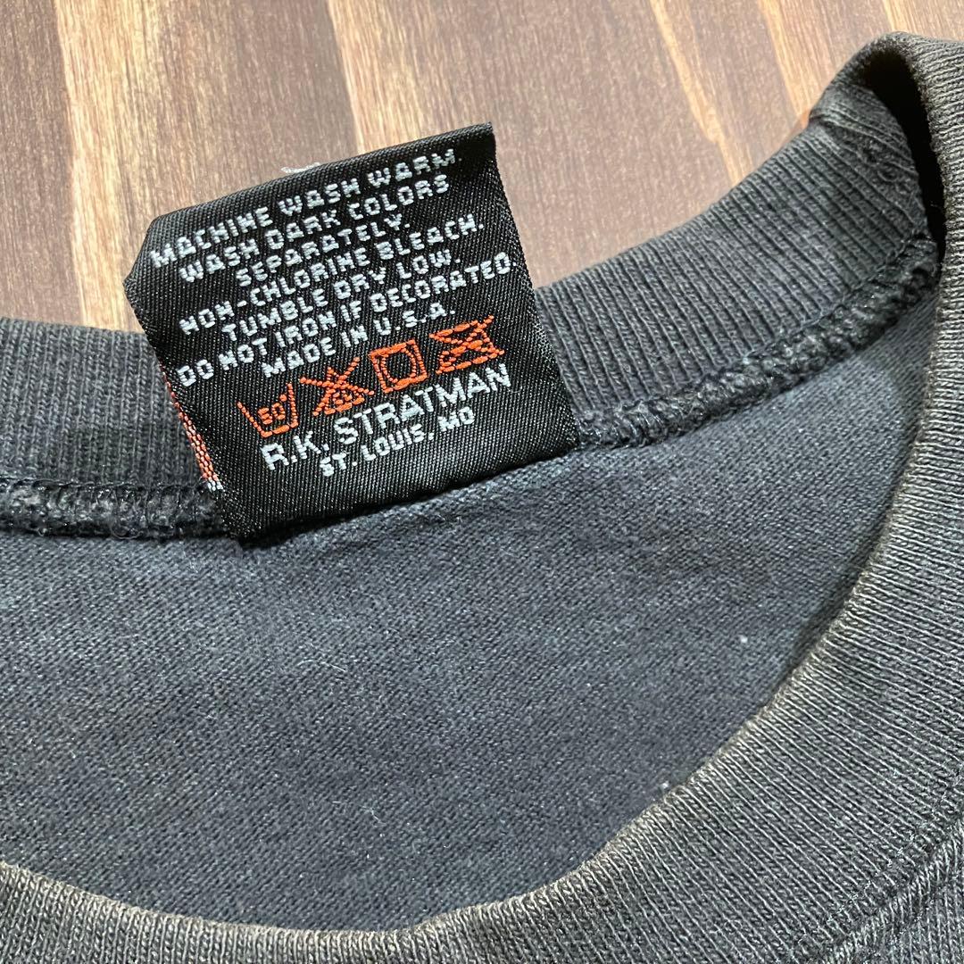 USA製 ハーレーダビッドソン ブルーフレイム　ロンt 長袖　ブラック　Ｌ