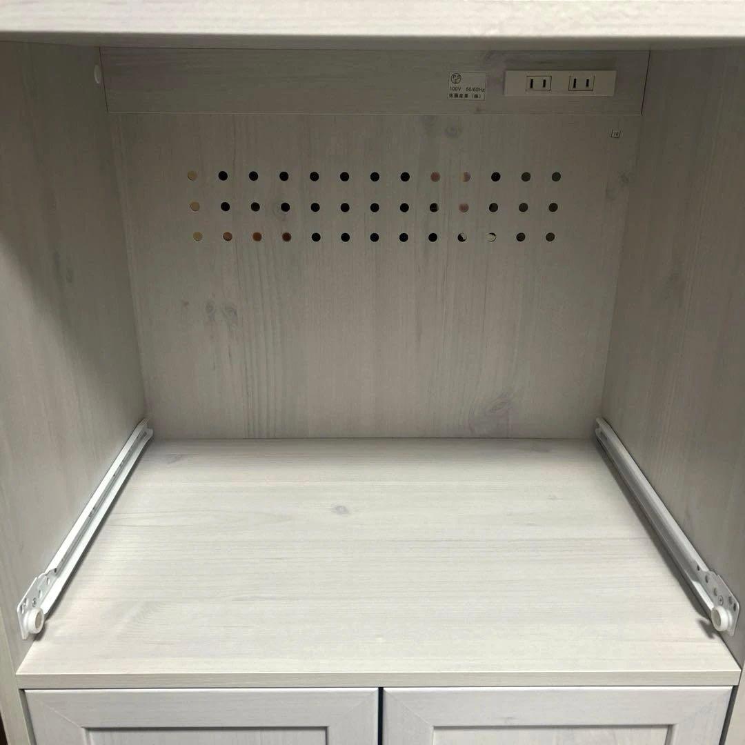 LUFFY レンジ台 レンジボード コンセント付