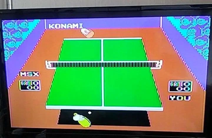 動作確認済み！ 箱付き！ MSX konami ゲームカセット コナミのピンポン