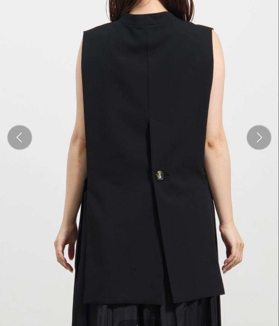 ENFOLD CACHE-COEUR OPEN VEST 38 黒