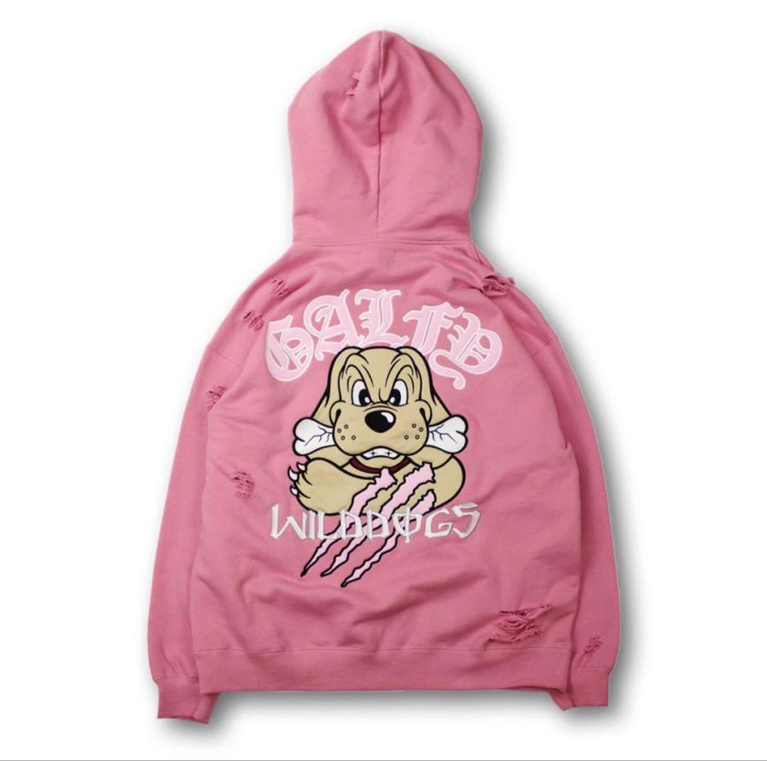 GALFY　ガルフィー 覚醒ビーストパ－カ－　 ピンク　刺繍ロゴ