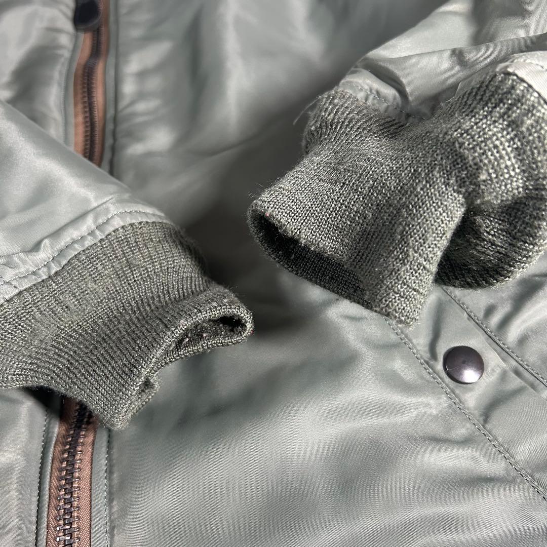 美品 HOUSTON ヒューストン ロング丈 MA-1 フライトジャケット S