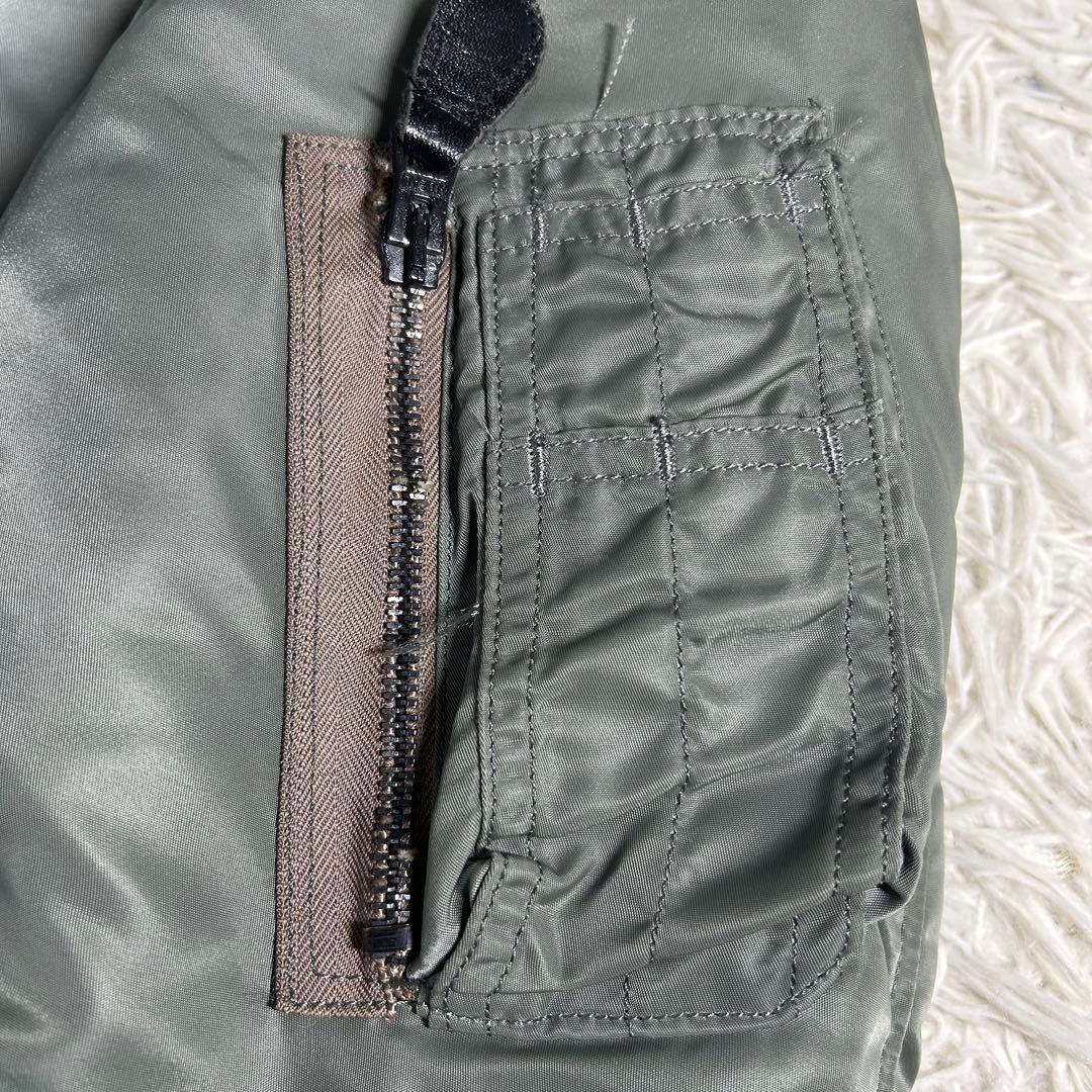 美品 HOUSTON ヒューストン ロング丈 MA-1 フライトジャケット S