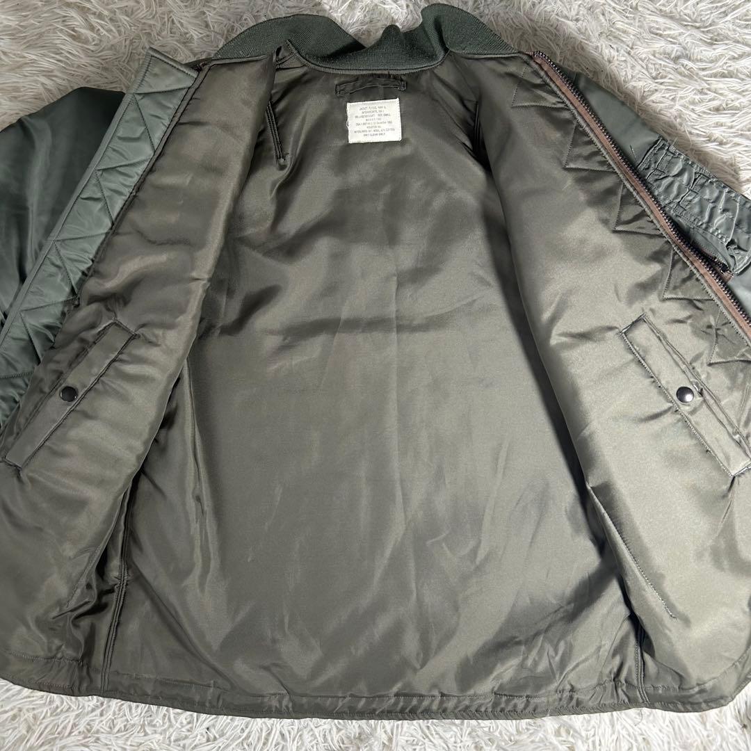 美品 HOUSTON ヒューストン ロング丈 MA-1 フライトジャケット S