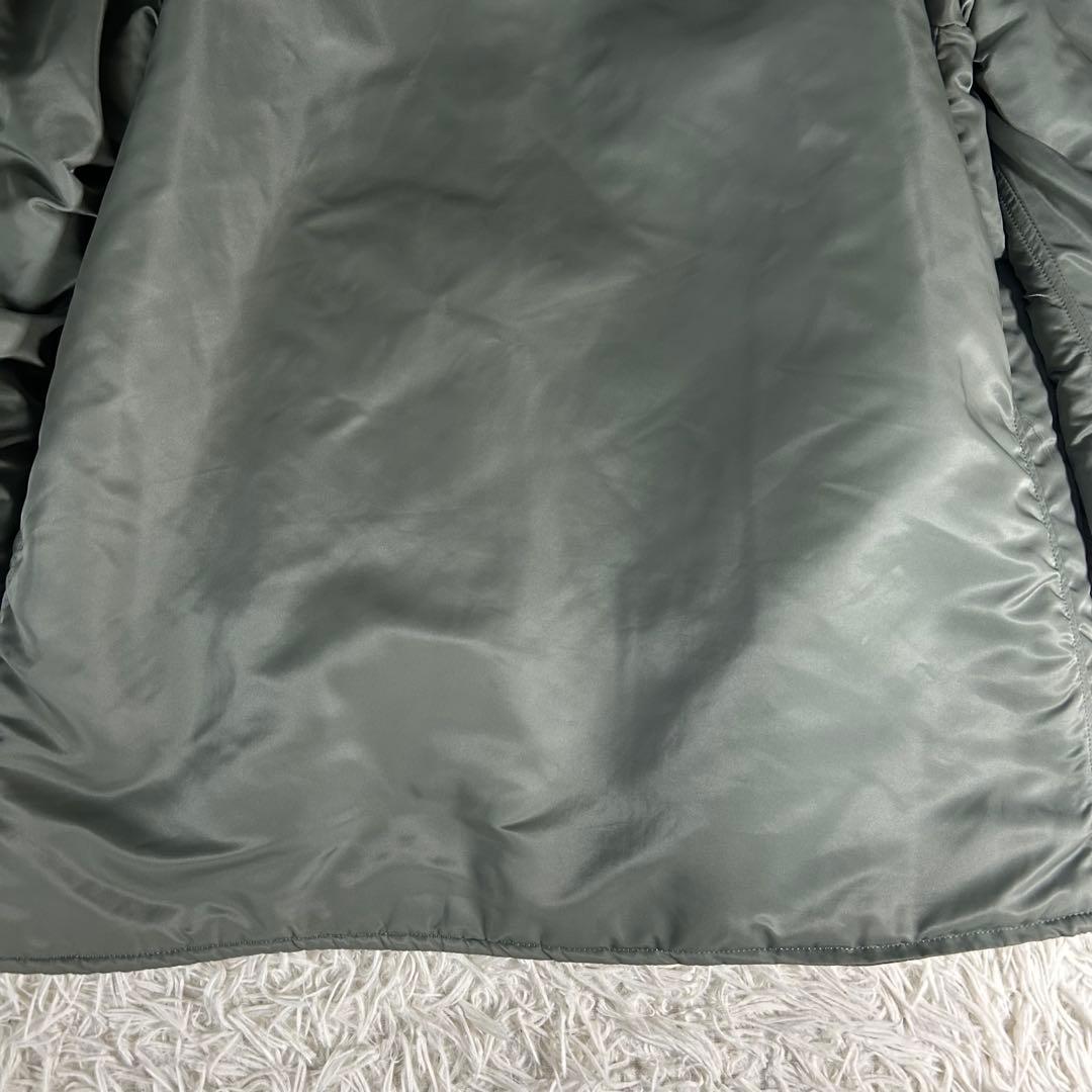 美品 HOUSTON ヒューストン ロング丈 MA-1 フライトジャケット S