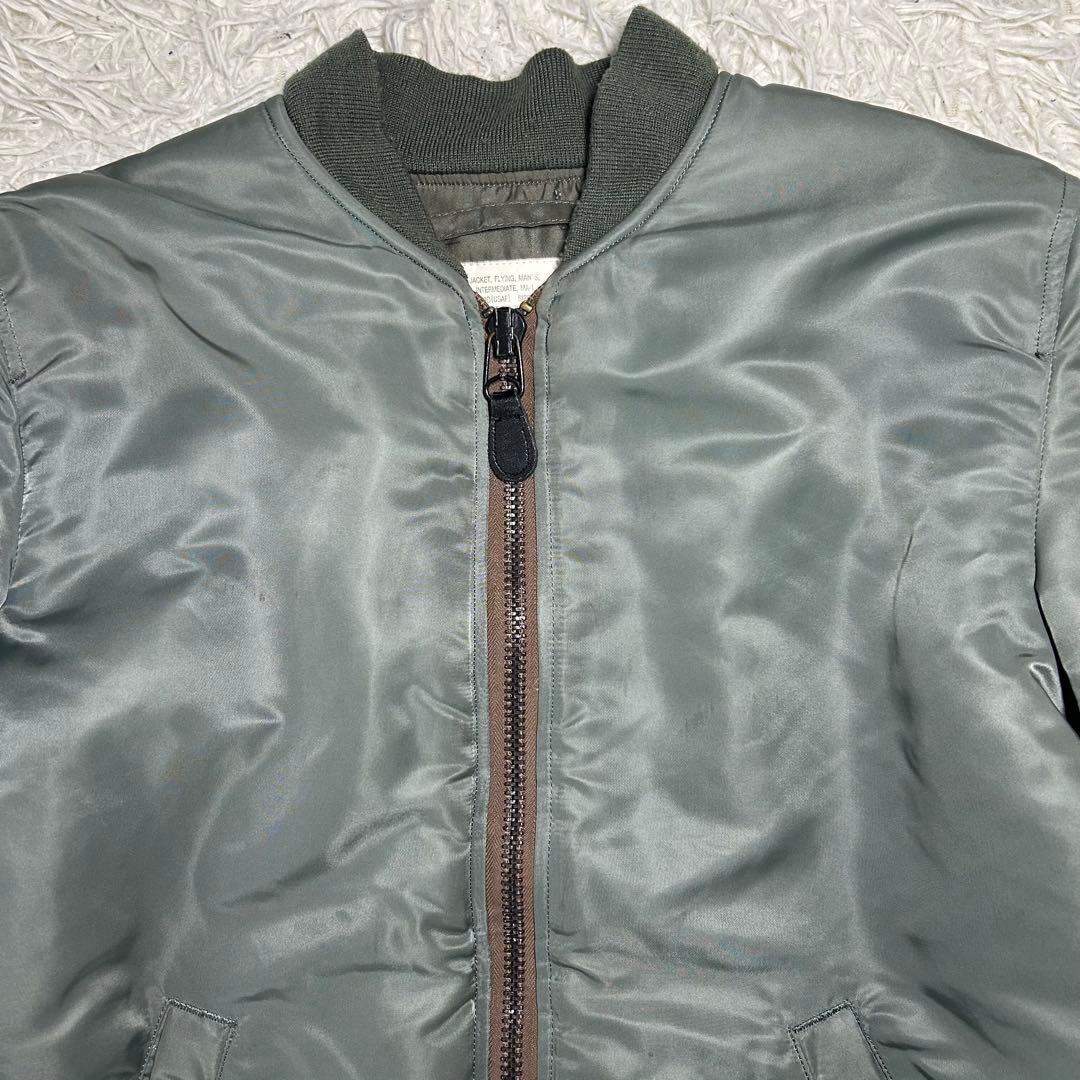 美品 HOUSTON ヒューストン ロング丈 MA-1 フライトジャケット S