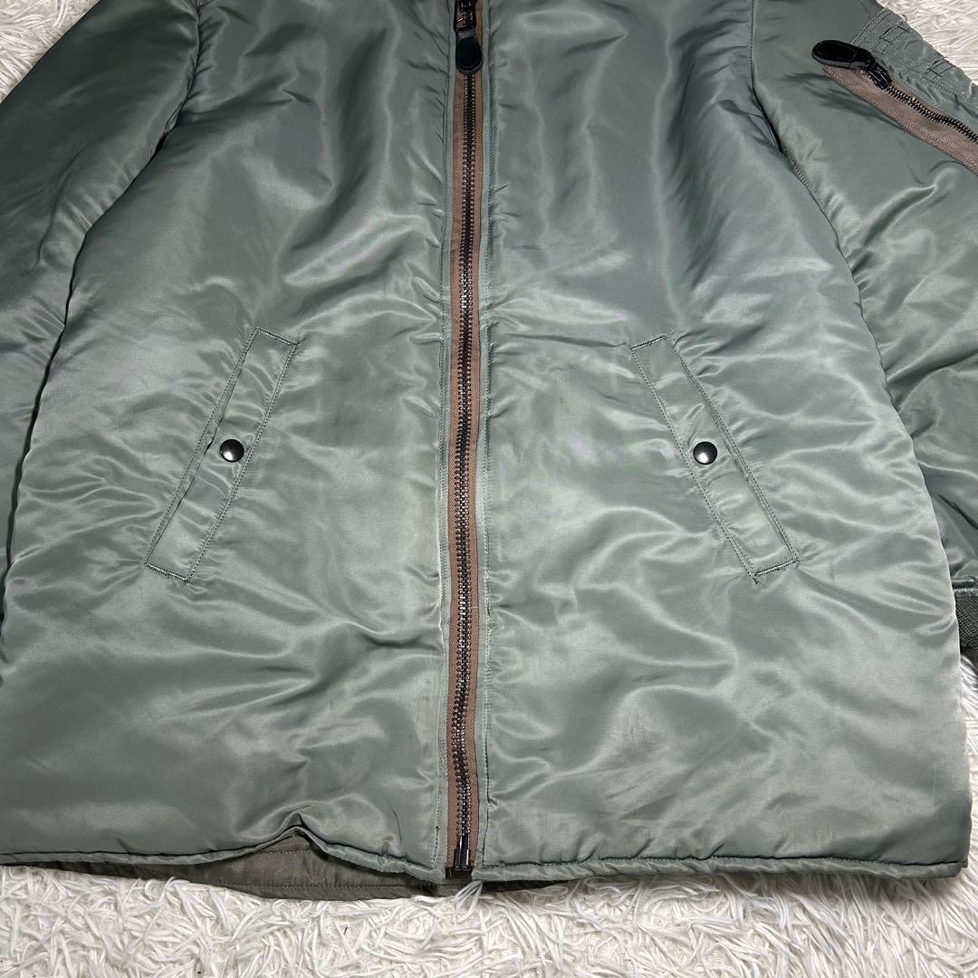 美品 HOUSTON ヒューストン ロング丈 MA-1 フライトジャケット S