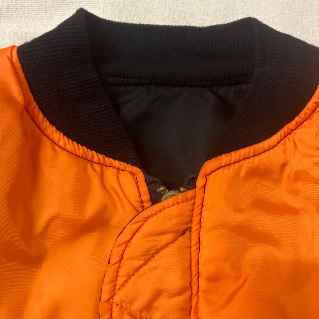 j24)ALPHAINDUSTRIES MA−1中綿入りリバーシブルブルゾン