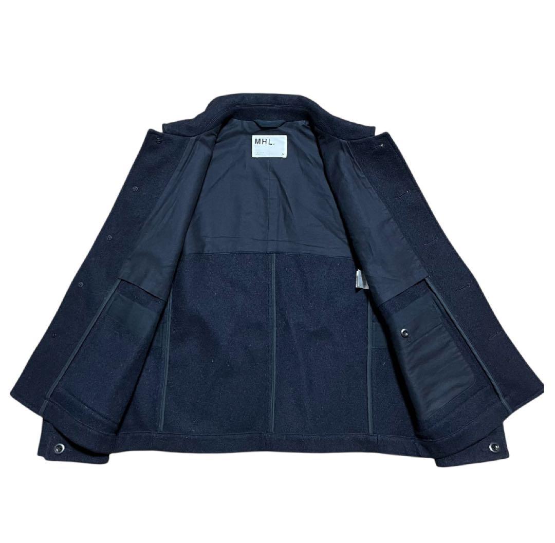 MHL. ウールカバーオール MARGARET HOWELL ネイビー　M