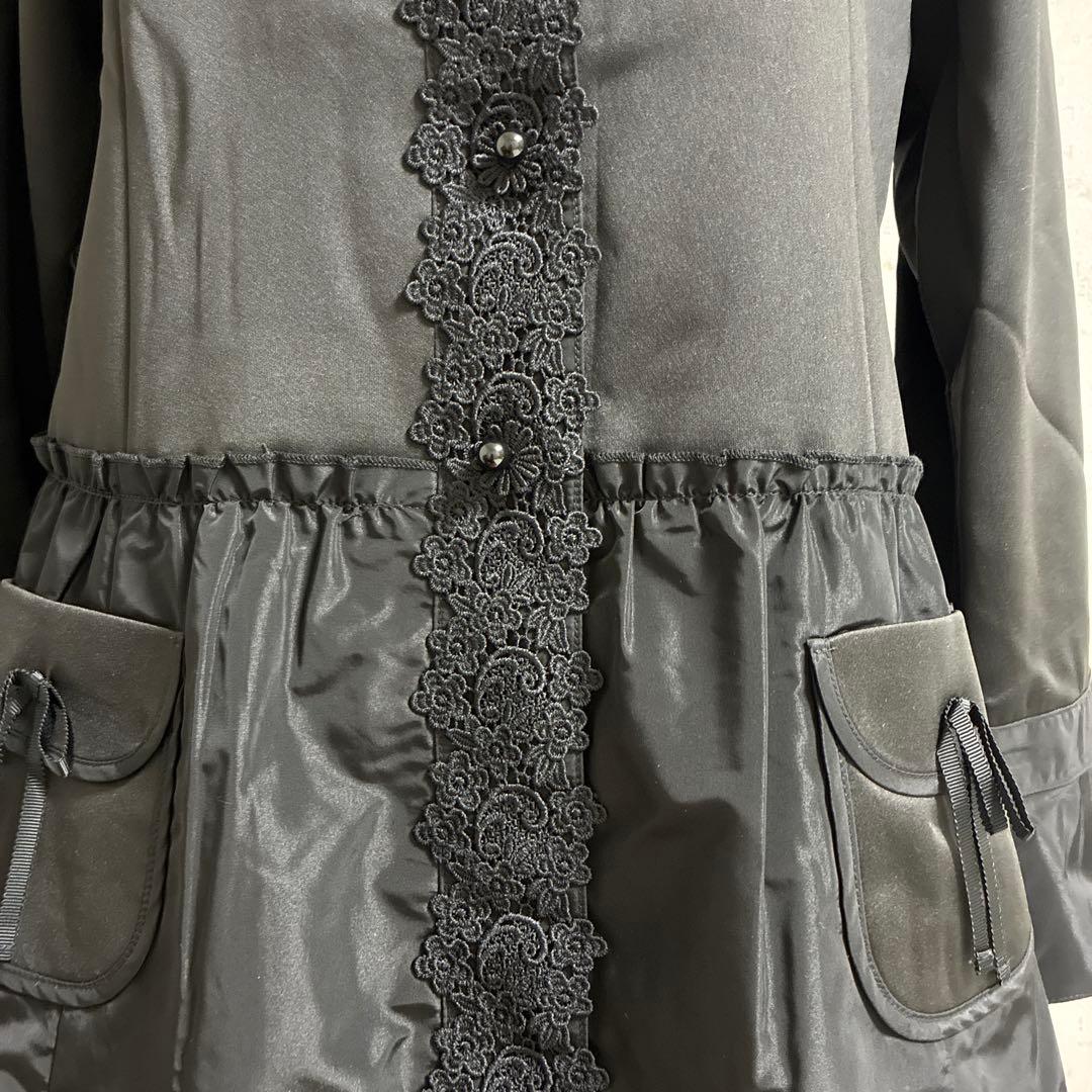 スーパービューティー☆44☆ 新品ダンボールニットとタフタ切り替えのコート