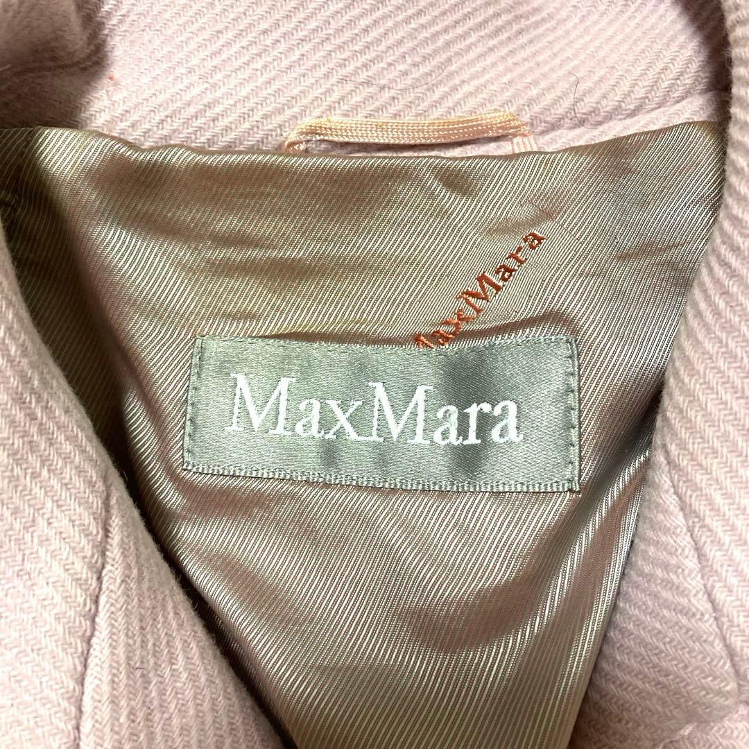 最高級銀タグ✨マックスマーラ アンゴラ ロングコート ピンク 40