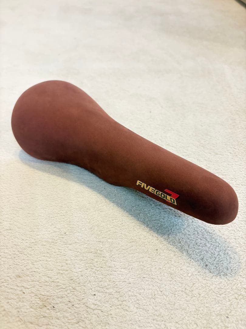 FIVEGOLD 7 サドル NJS スエード ピスト 競輪