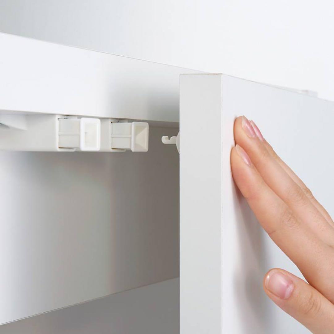 dinos移動式間仕切りミラークローゼット白