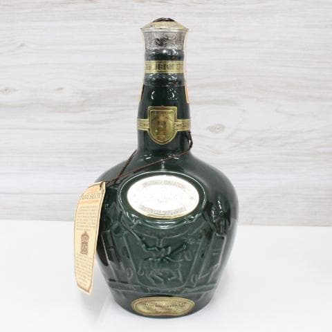 ◇未開栓 ロイヤルサルート スコッチウイスキー2本セット 陶器 21年 緑 赤