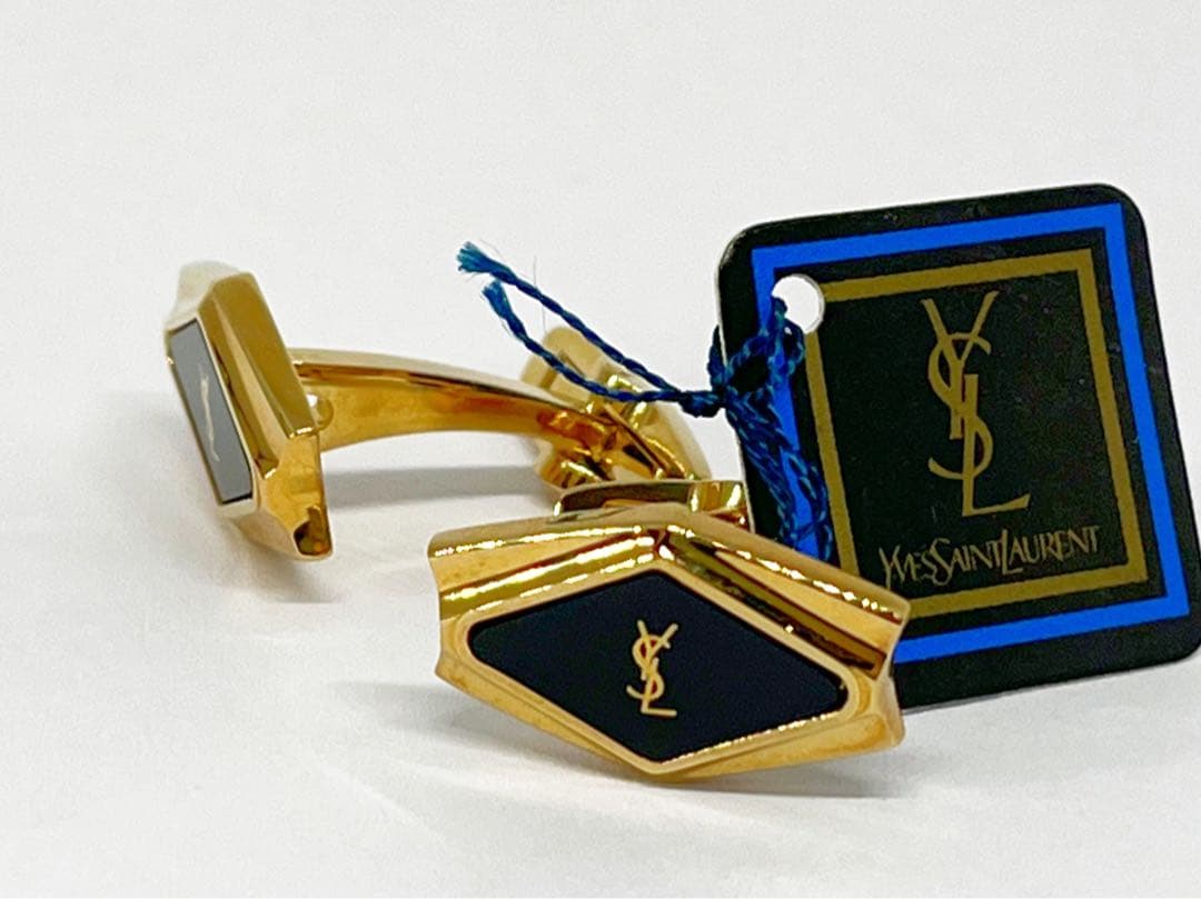 Yves Saint Laurent カフス オニキス No.2244