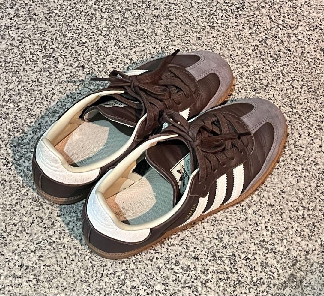 adidas samba ブラウン 茶色23.5cm