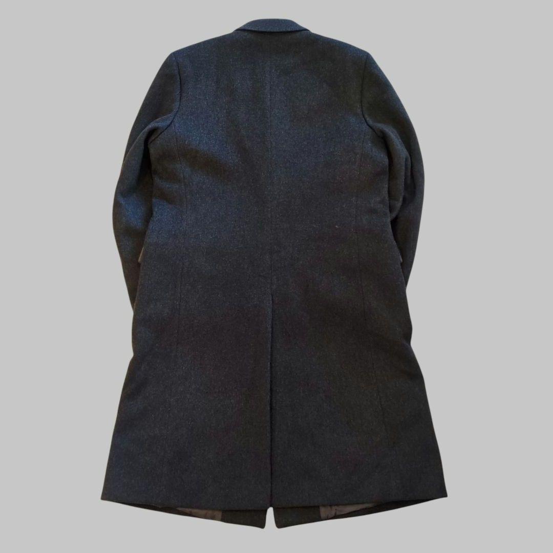 【即日発送】美品 イングランド製 カシミヤ混 ロングコート 英国製 L