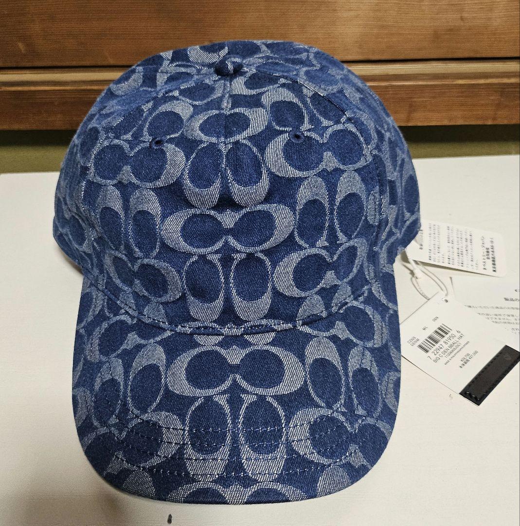 COACH OUTLET シグネチャー デニム ベースボール ハット