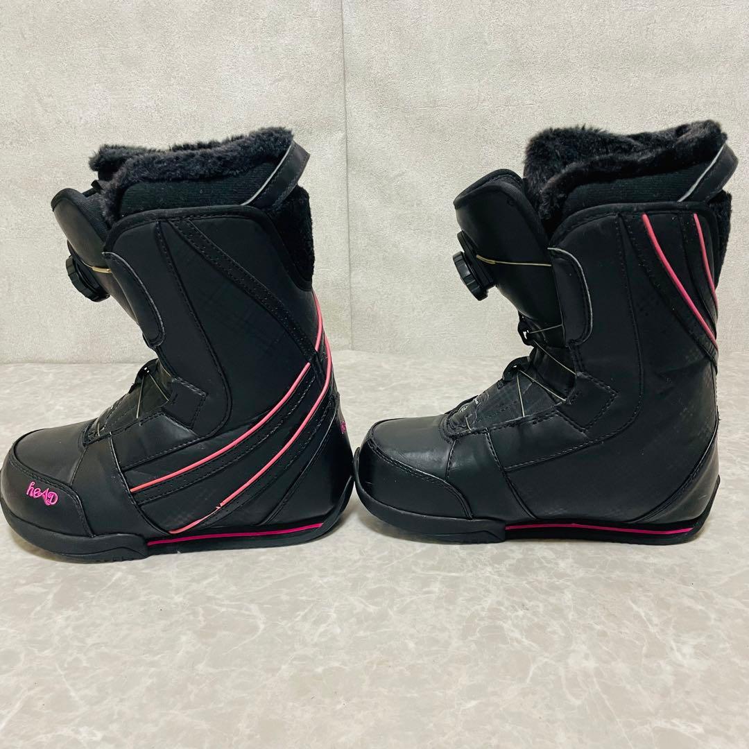 HEAD ヘッド ボア BOA 23.5cm スノーボードブーツ ダイヤル式 黒