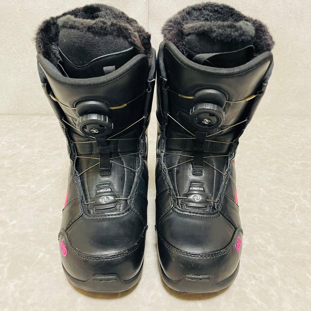 HEAD ヘッド ボア BOA 23.5cm スノーボードブーツ ダイヤル式 黒