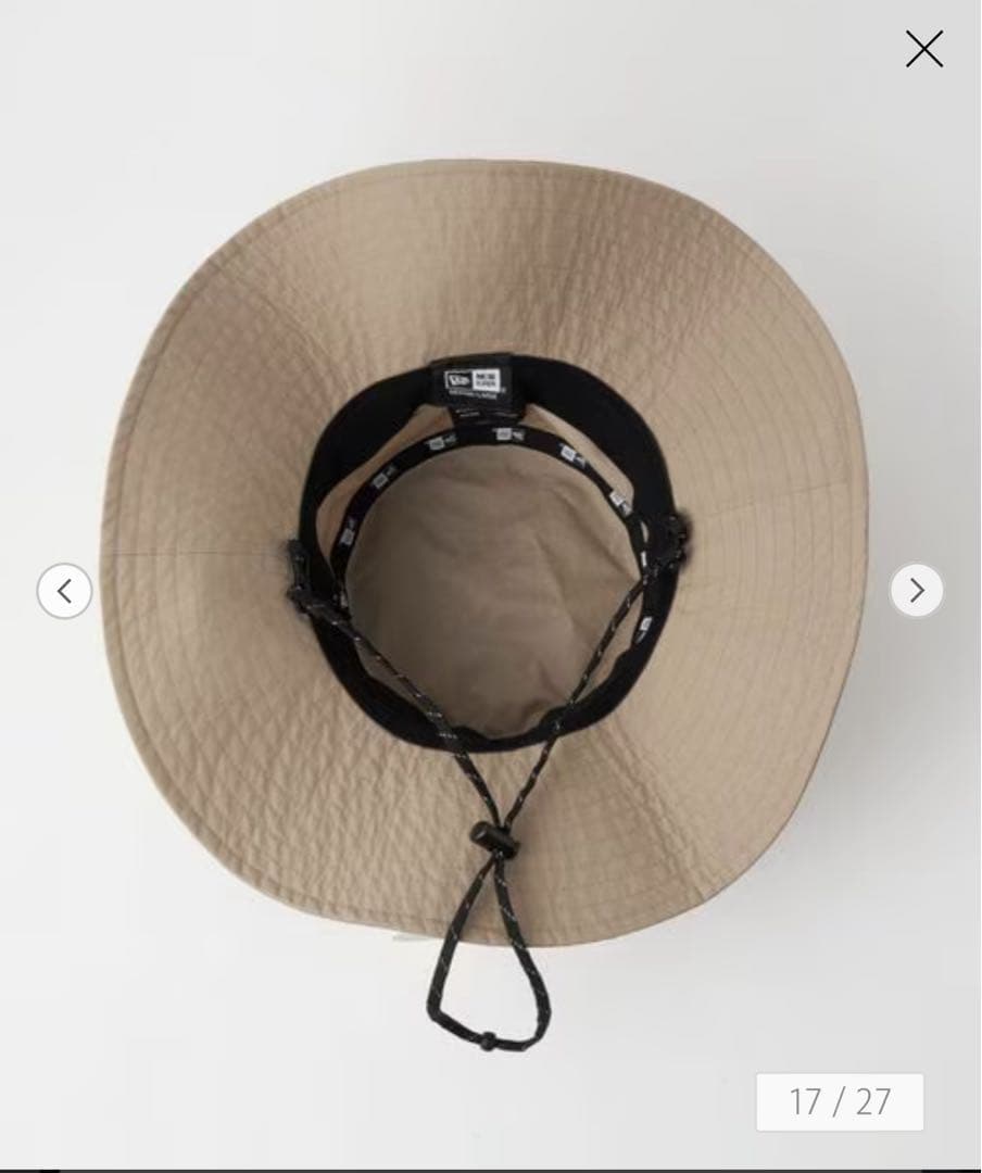 【別注】＜NEW ERA＞ワイドブリム ハット3 ―撥水― ベージュ