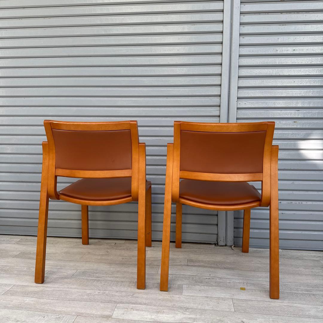 arflex アルフレックス NU ダイニングチェア　2脚セット　現状