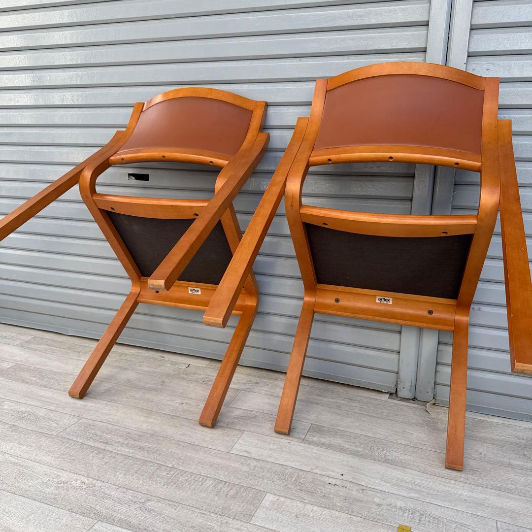 arflex アルフレックス NU ダイニングチェア　2脚セット　現状