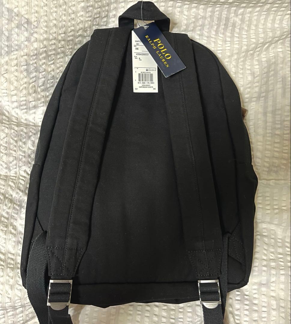 【新品未使用】ポロラルフローレン　黒 リュックサック バックパック