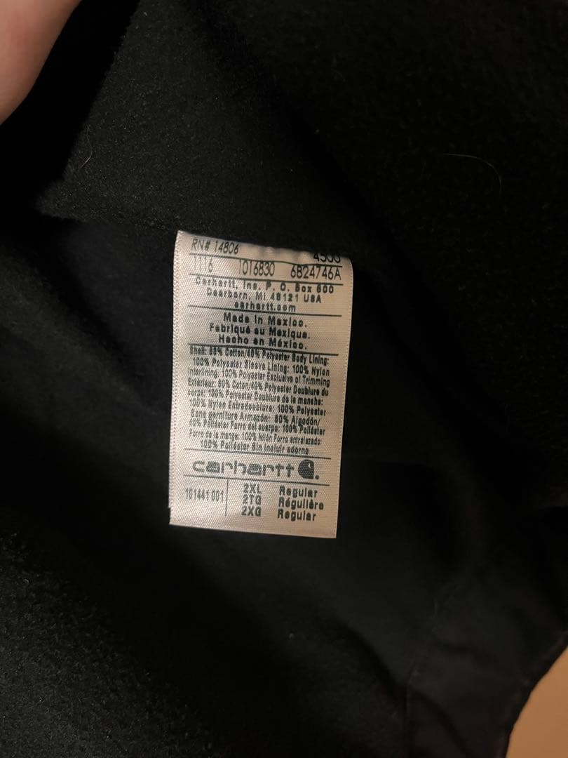 Carhartt カーハート Livingston Jacket 2XL 黒