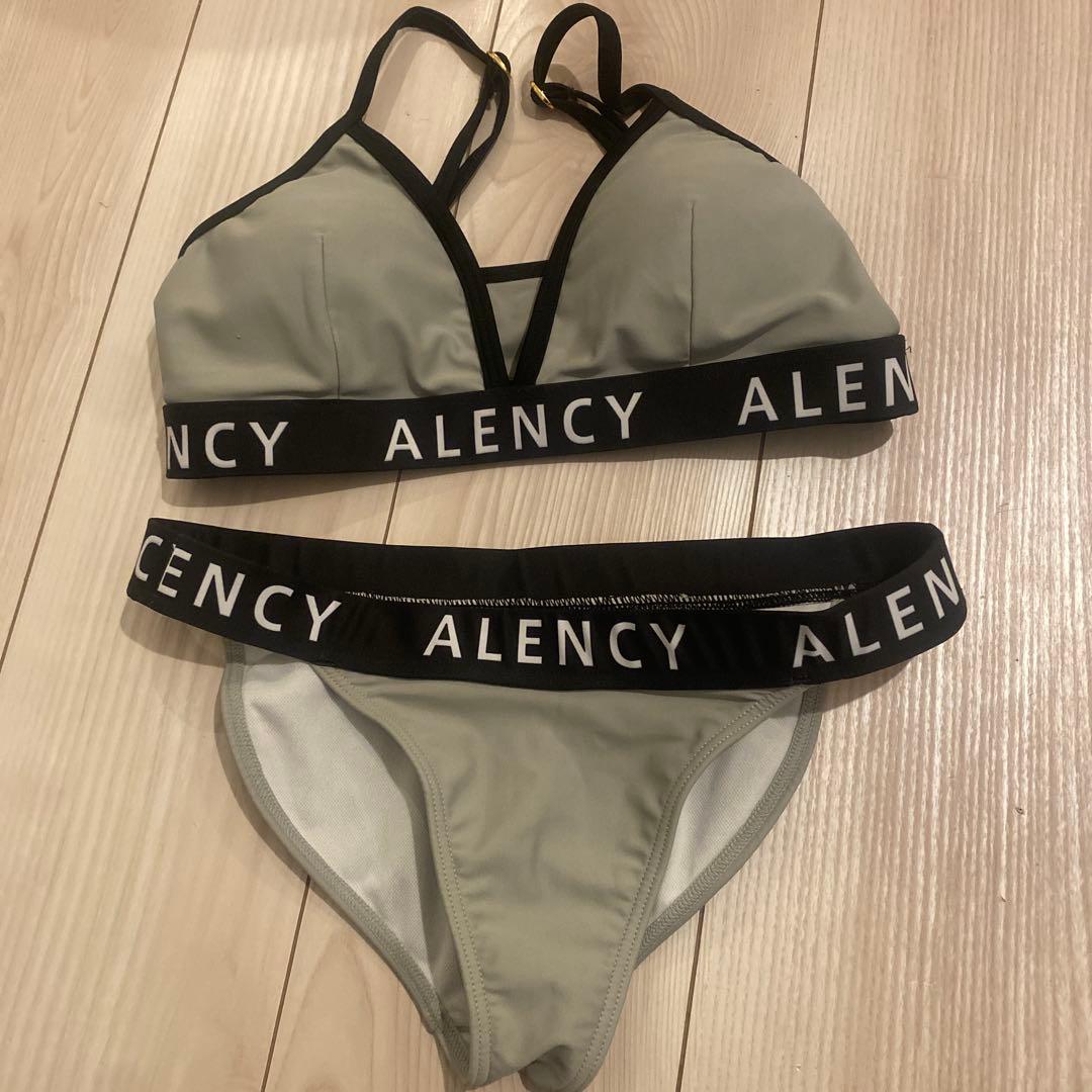 ALENCY セパレート水着 グレー/ピンク