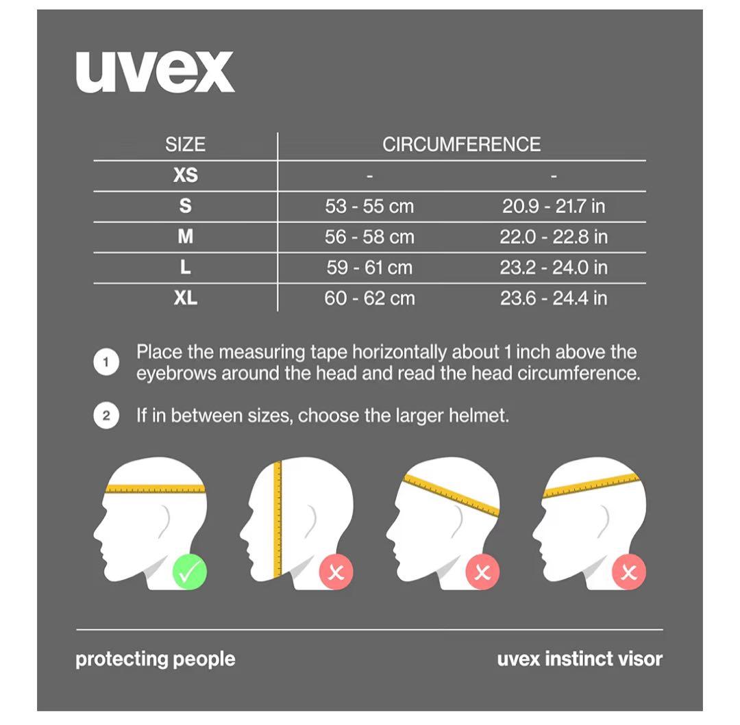 新品未開封 UVEX instinct visor ヘルメット 56-58cm