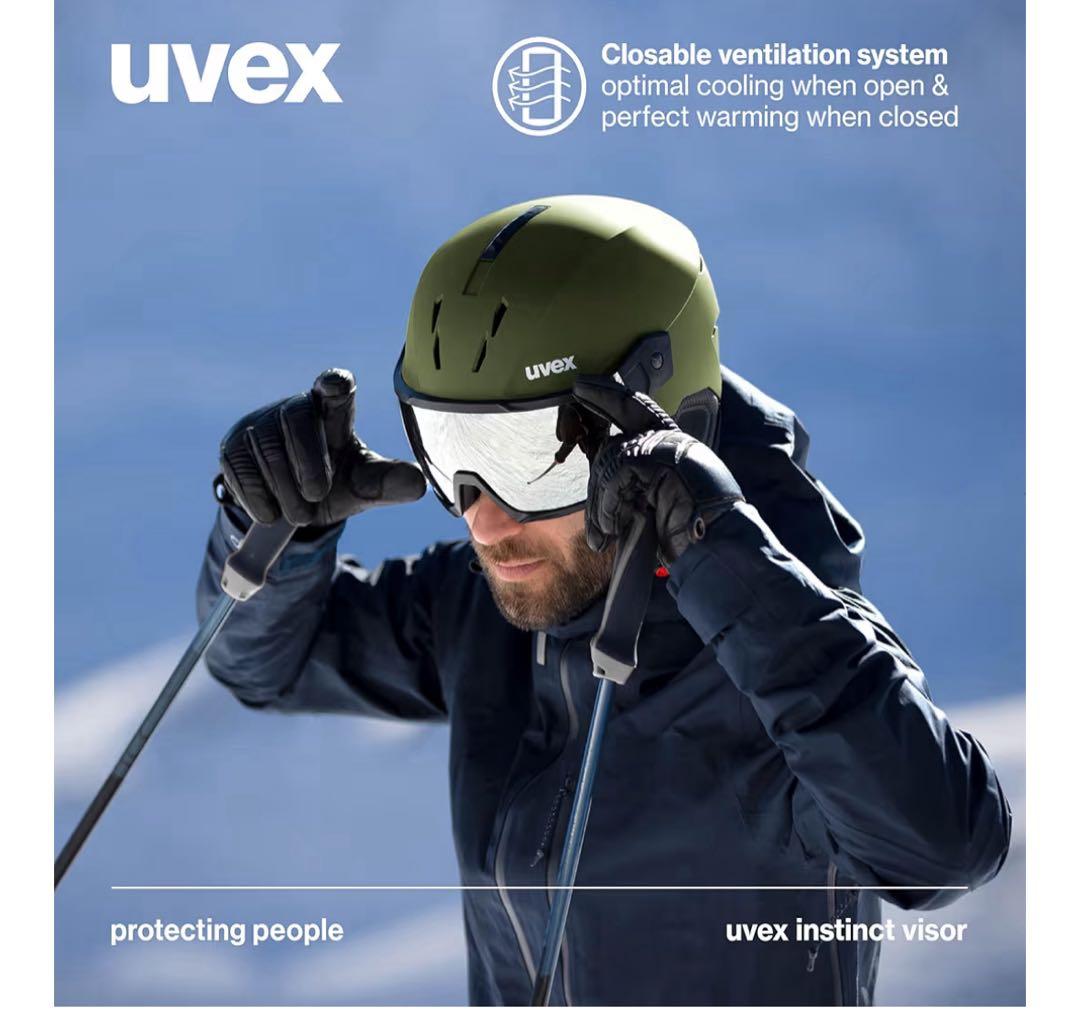 新品未開封 UVEX instinct visor ヘルメット 56-58cm