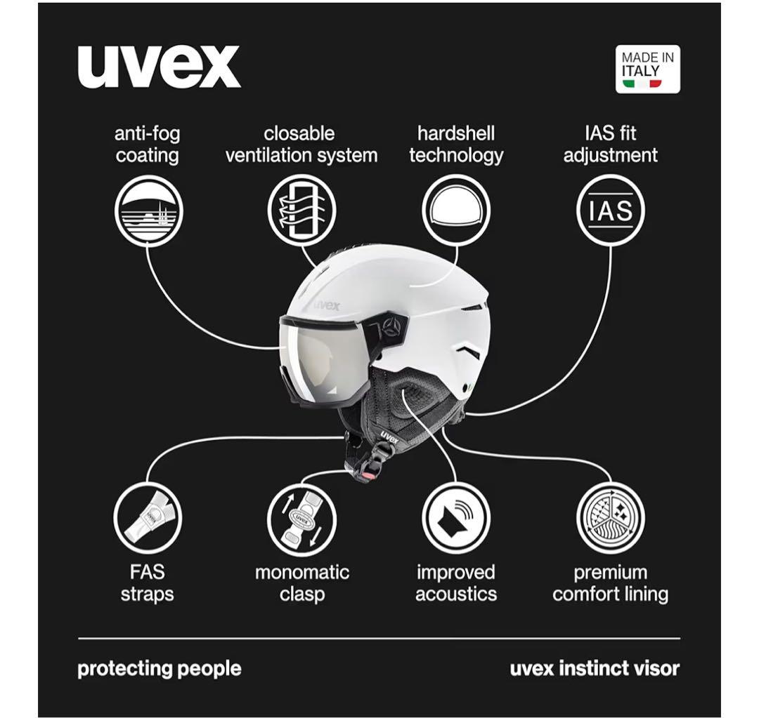 新品未開封 UVEX instinct visor ヘルメット 56-58cm