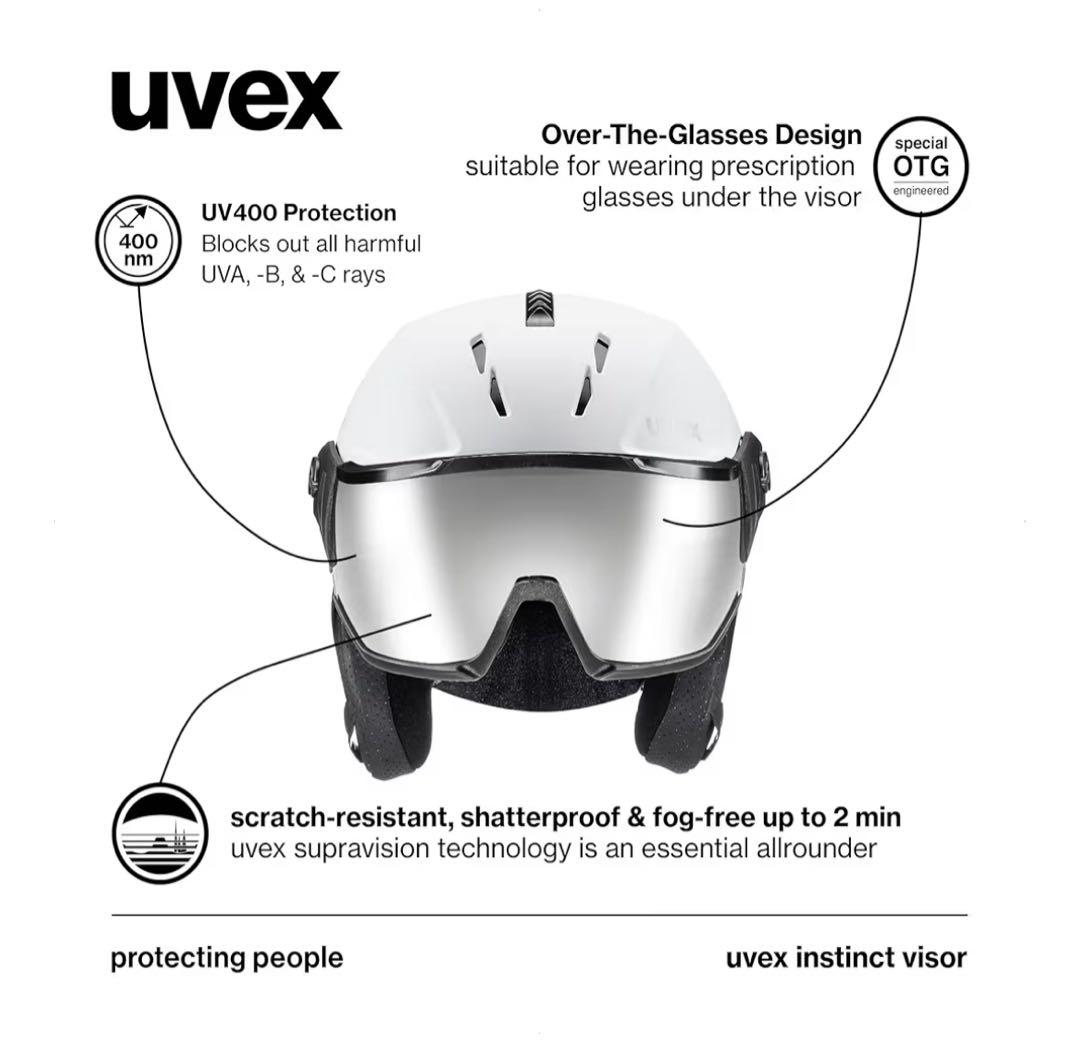 新品未開封 UVEX instinct visor ヘルメット 56-58cm