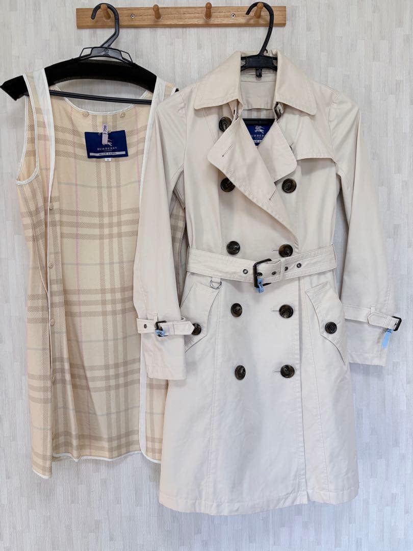BURBERRY BLUE LABEL インナー付き トレンチコート　サイズ38