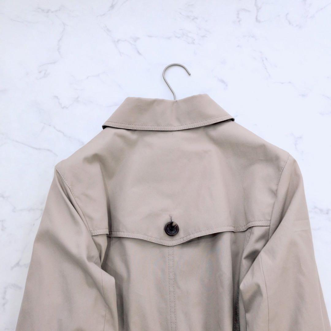 バーバリーロンドン/ステンカラーコート/ノバチェック裏地/ウール100