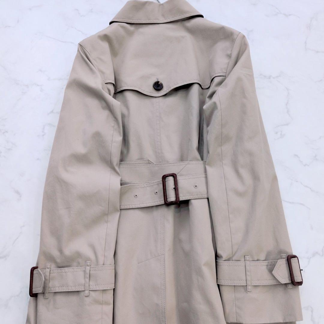 バーバリーロンドン/ステンカラーコート/ノバチェック裏地/ウール100