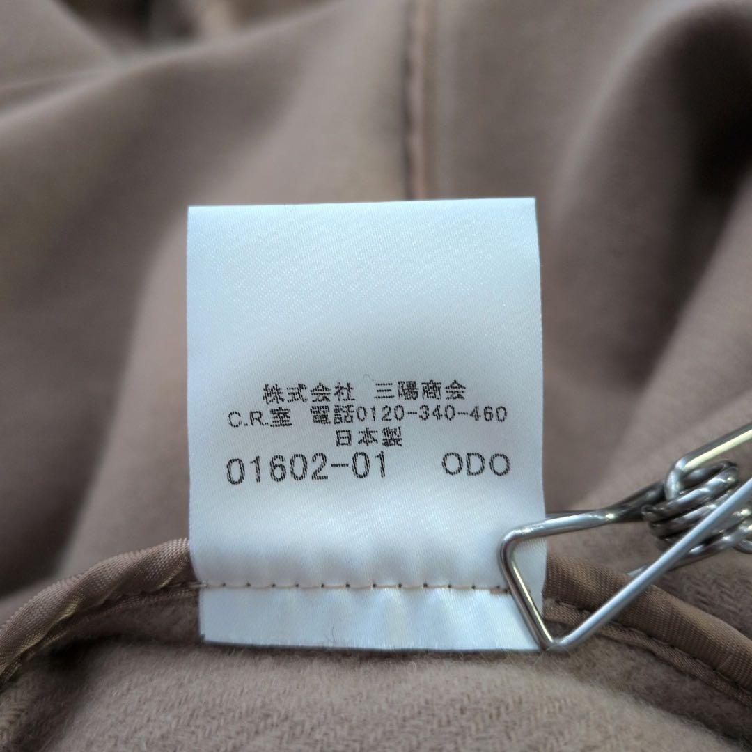 バーバリーロンドン/ステンカラーコート/ノバチェック裏地/ウール100