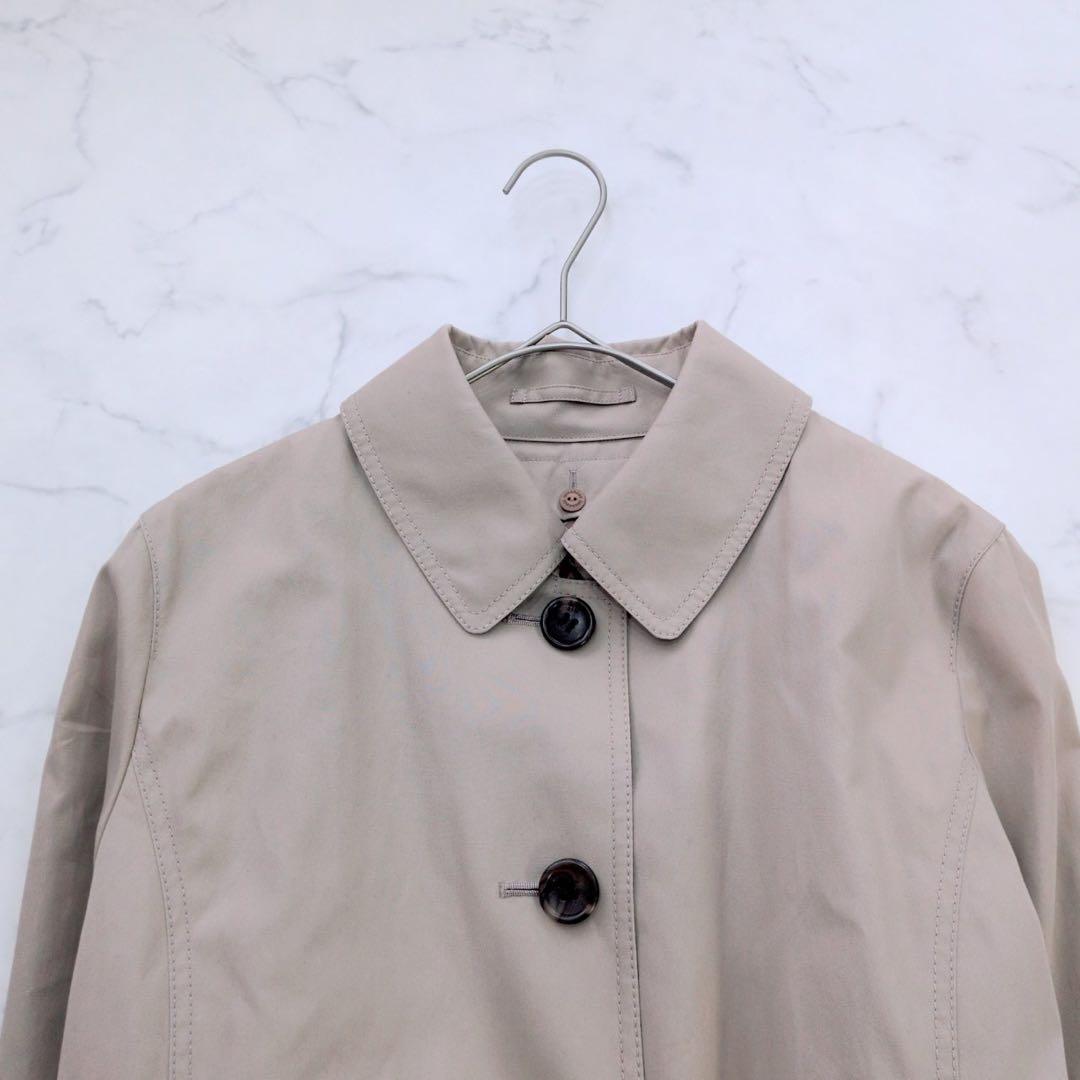 バーバリーロンドン/ステンカラーコート/ノバチェック裏地/ウール100