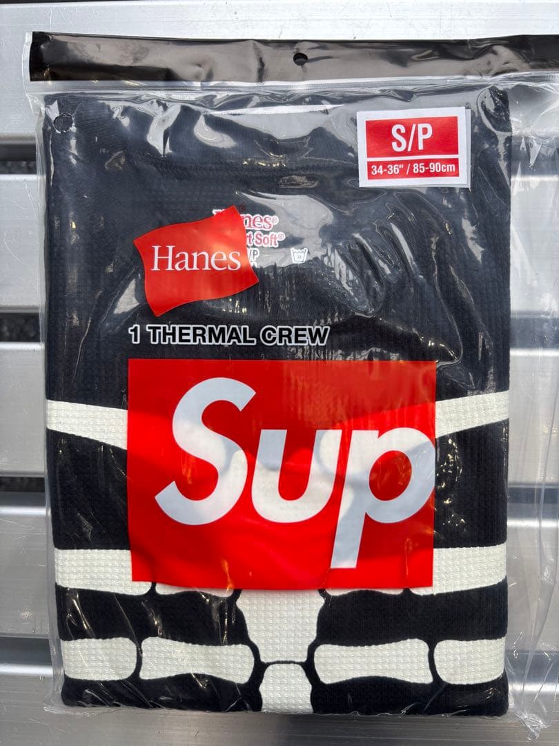 【完全未開封】supreme Hanes Bones Thermal Crew