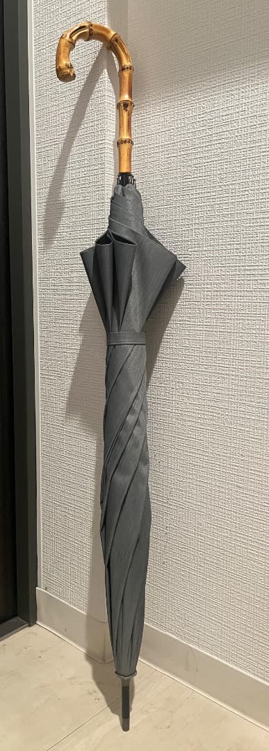 サンバリア100 正規品 Lサイズ 長傘 フロスト グレー　晴雨兼用