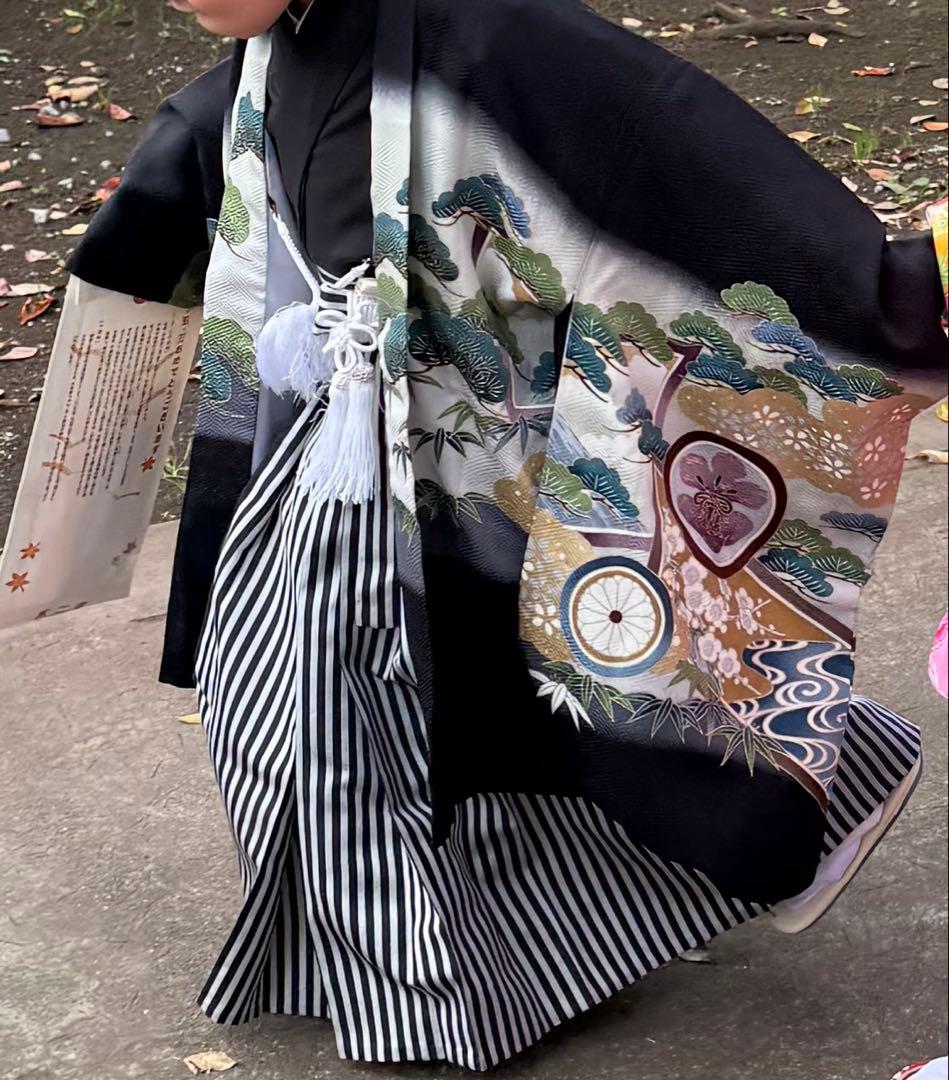 七五三 5歳　男の子　着物と袴 一式