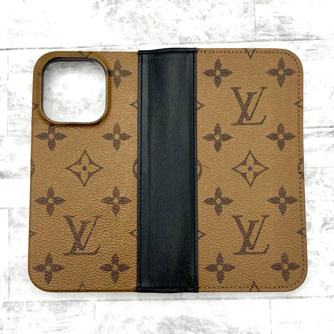 ★極美品★ヴィトン　iPhoneケース　モノグラムリバース　フォリオ　14PRO