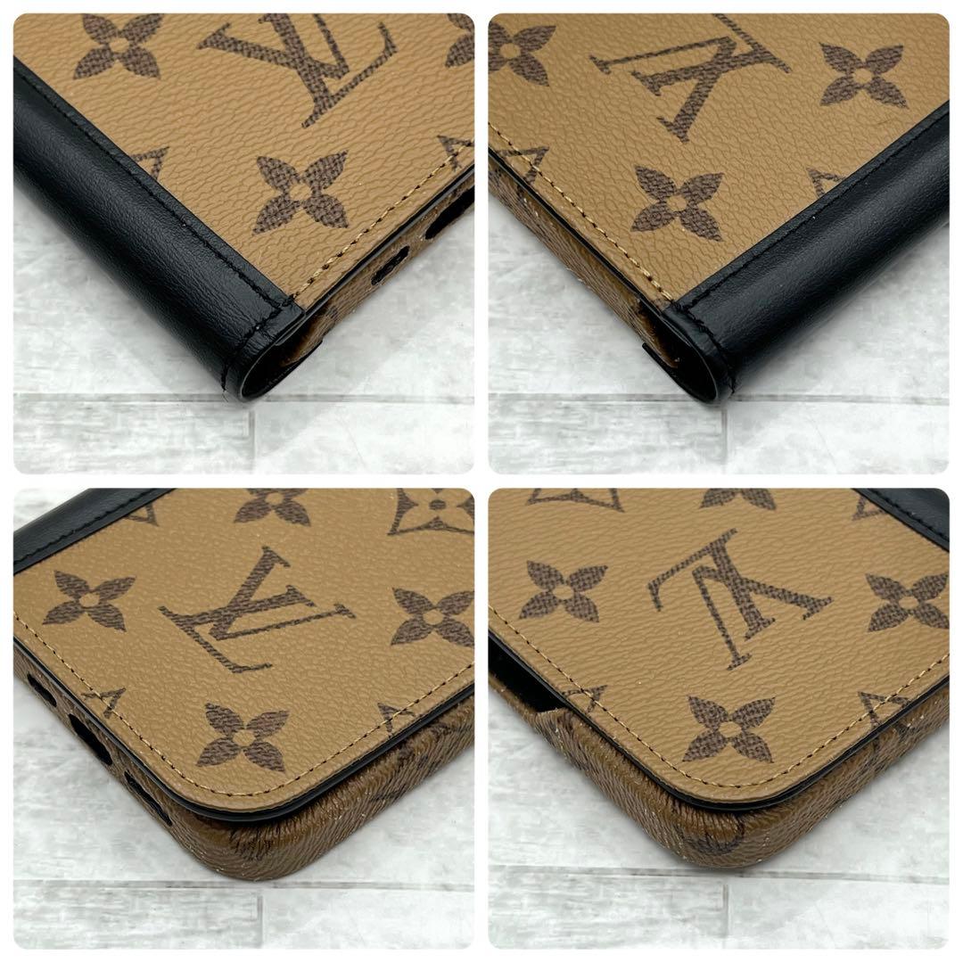 ★極美品★ヴィトン　iPhoneケース　モノグラムリバース　フォリオ　14PRO