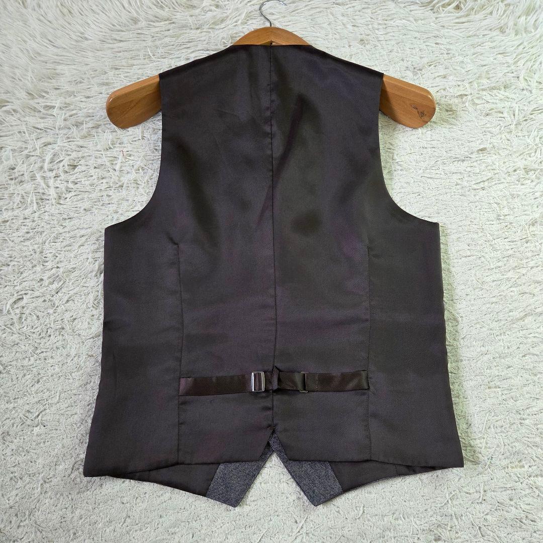 美品 エムエフエディトリアル 3ピース スーツ シャイニーウール サイズS