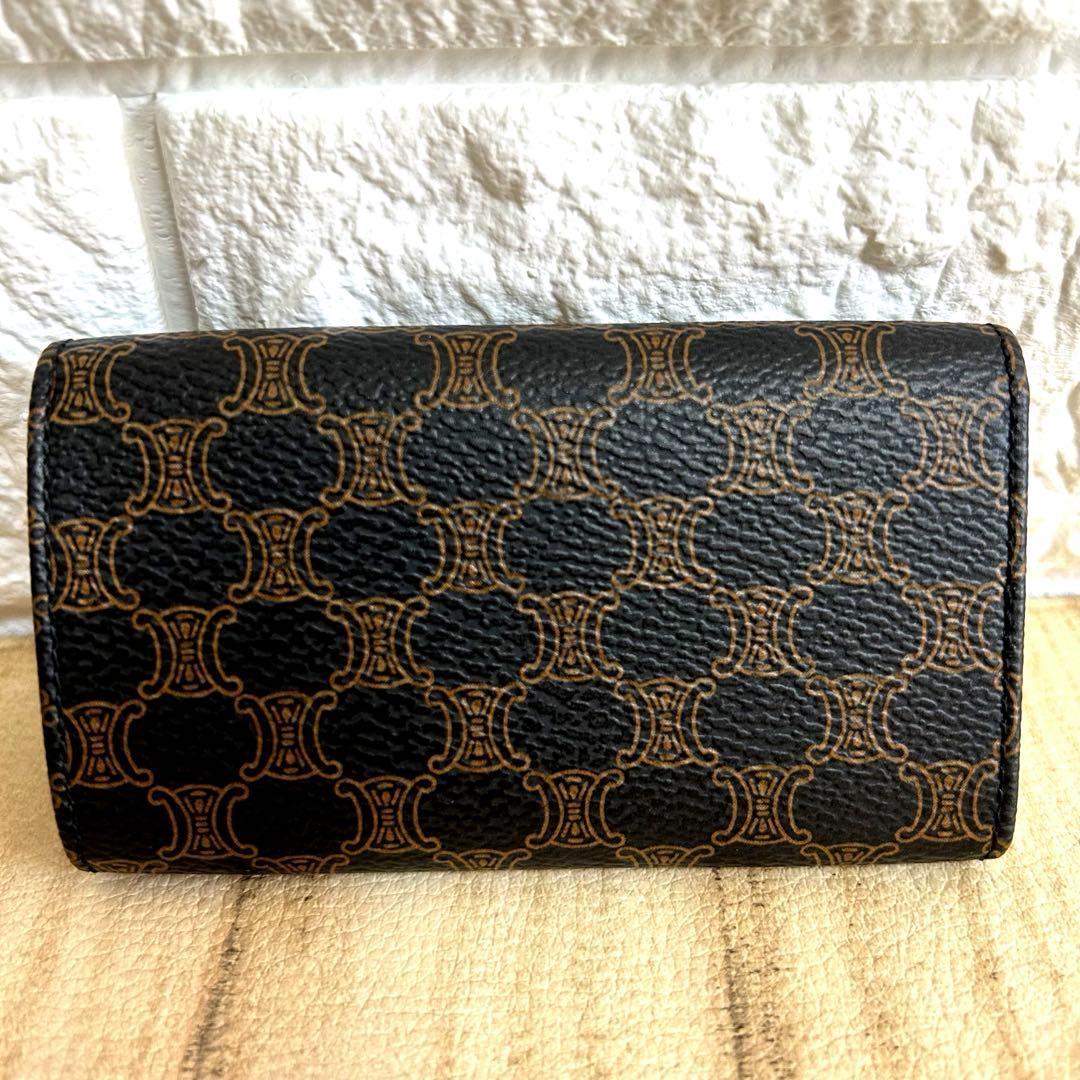 kacchi　セリーヌ　マカダム　キーケース　6連　レザー　ブラック